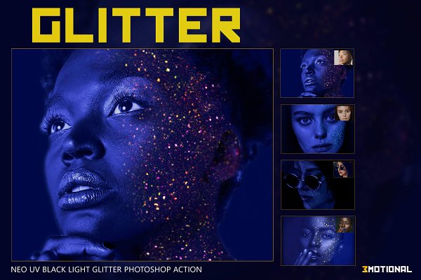 Download Neo UV Black Light Glitter Photoshop
