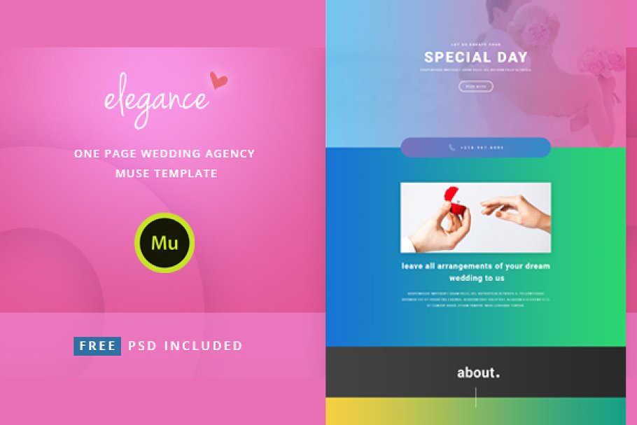 Download Elegance - Wedding Agency Template
