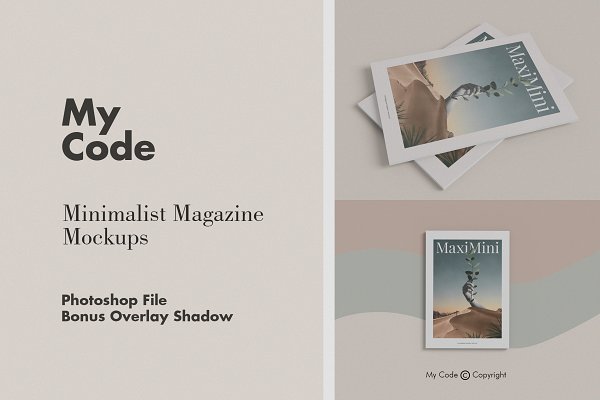 Download Minimalist Magazine Mockup (Updated)