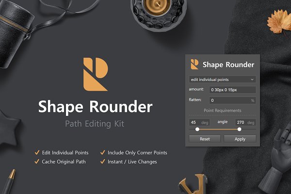 Download Shape Rounder - Path Editing Kit