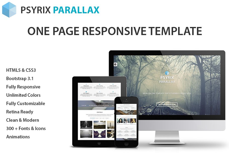Download Psyrix - One Page HTML Template