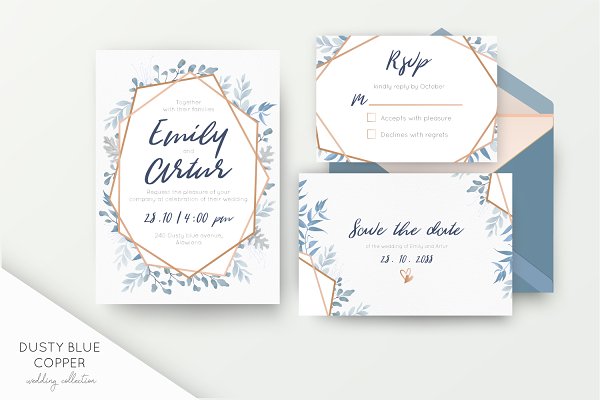 Download Wedding collection - Dusty blue