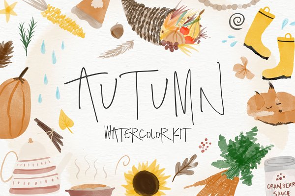 Download Autumn Watercolor Kit