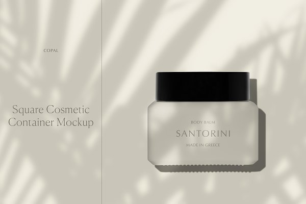 Download Square Cosmetic Container Mockup