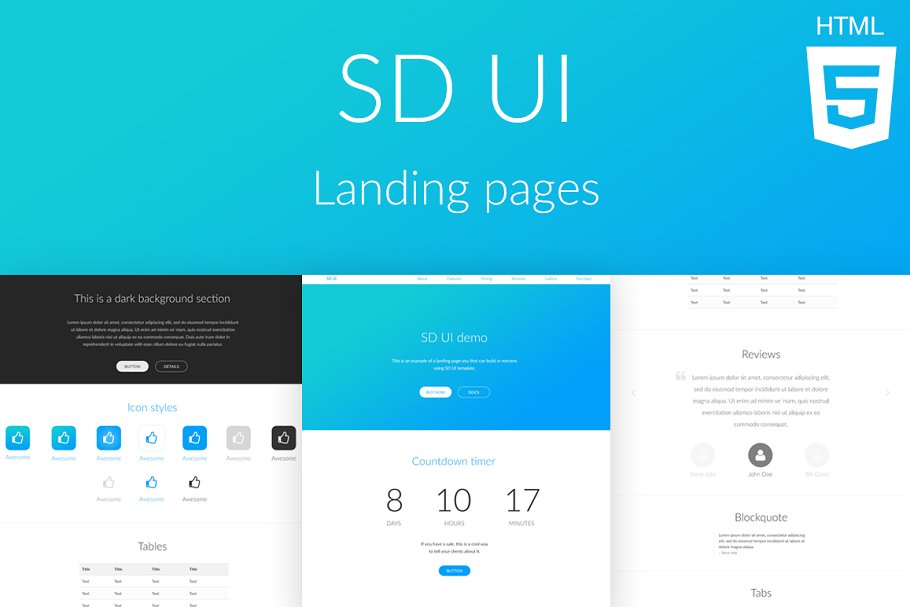 Download SD UI landing pages