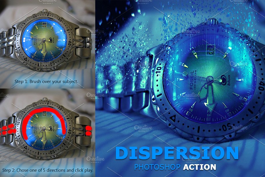 Download Dispersion Photoshop Action