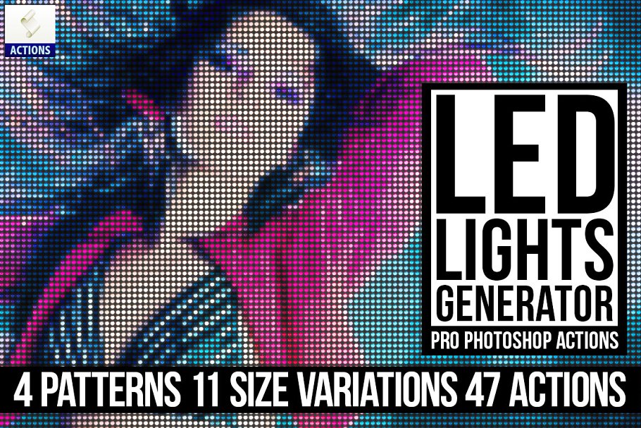 Download Led Lights Generator PS Actions