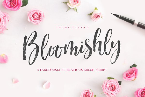 Download Bloomishly Brush Font