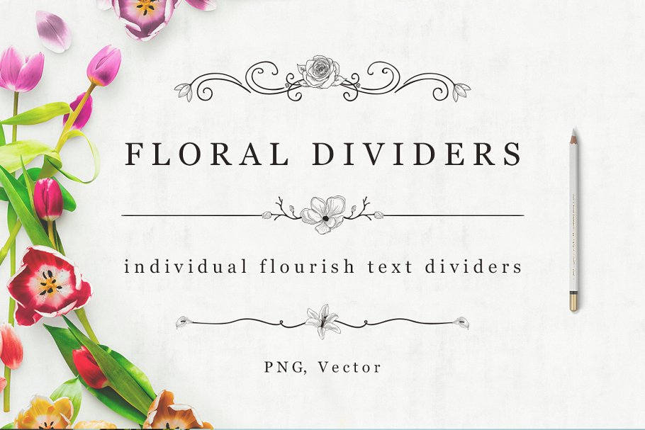 Download Flourish Text Dividers + Bonus