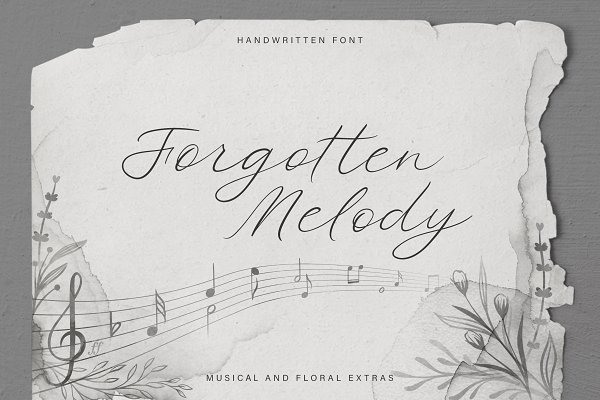 Download Forgotten Melody Font + EXTRAS