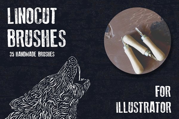 Download Hand-made linocut brushes