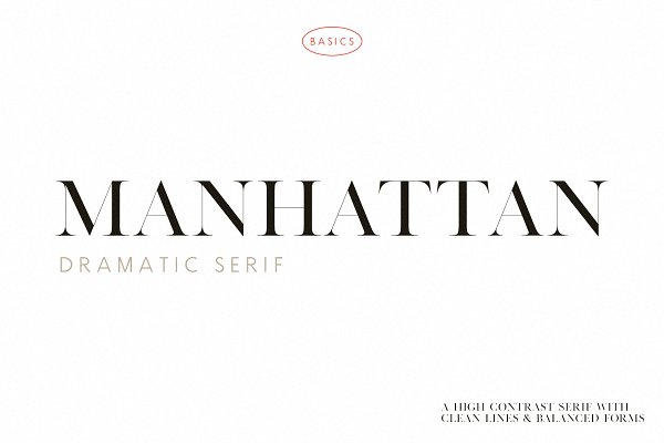 Download Manhattan | A Dramatic Serif