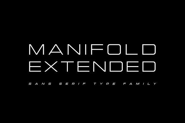 Download Manifold Extended CF wide sans serif