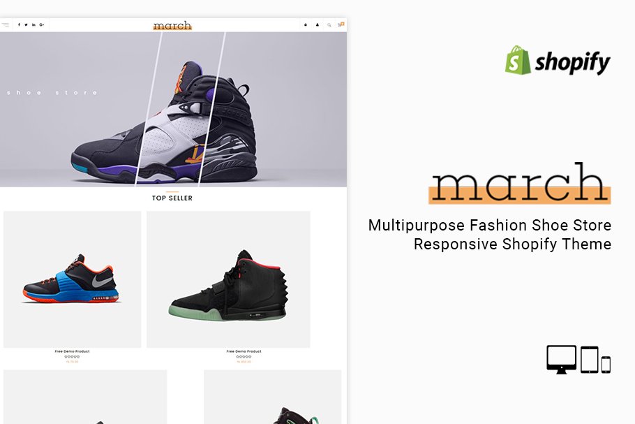 Download March Shoe Store Shopify Theme