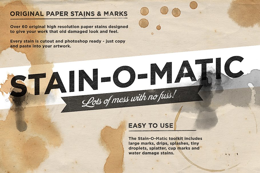 Download Amazing Paper Stain toolkit