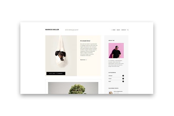 Download Markus - A Personal Blog Theme