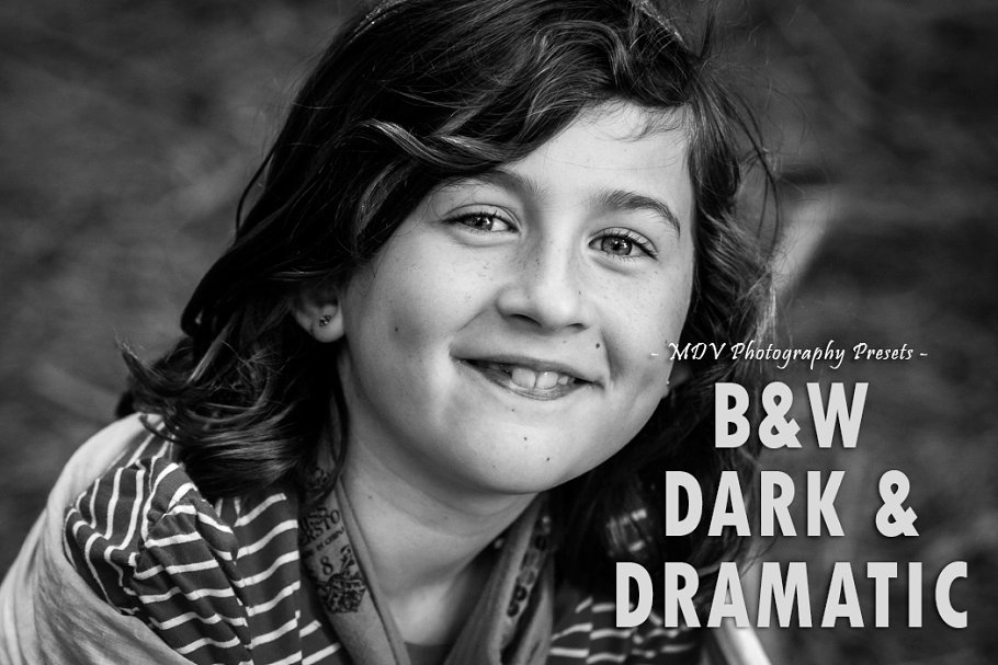 Download B & W Dark & Dramatic - LR presets