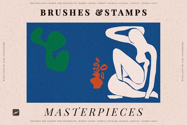 Download Masterpieces Procreate Stamps