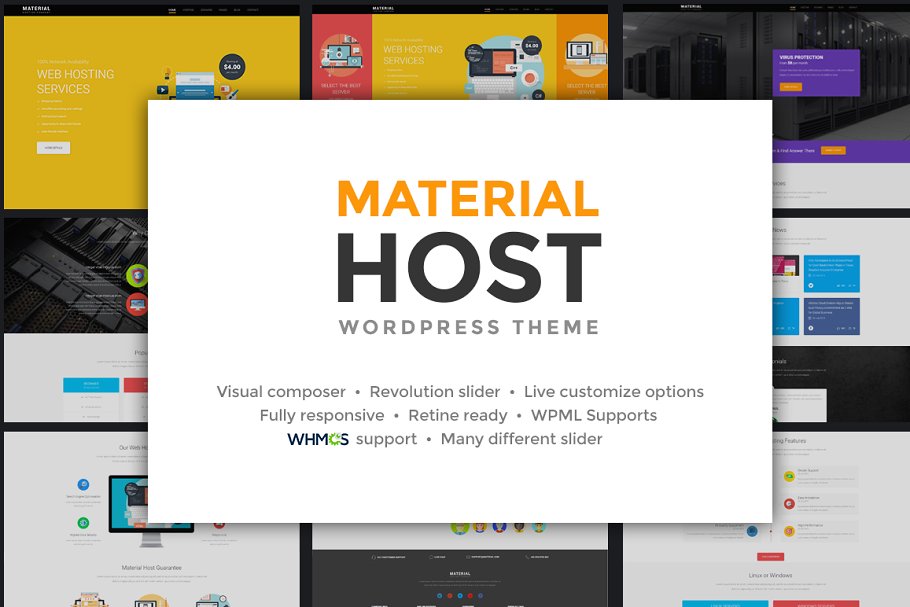Download Host Material - Hosting WP Theme
