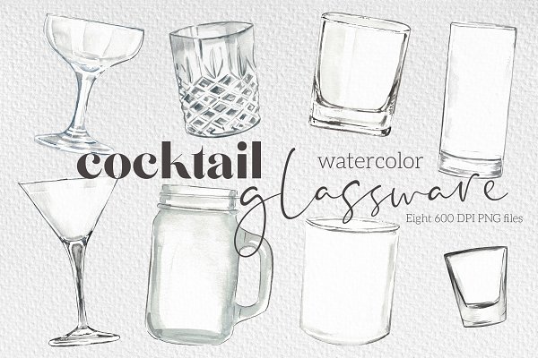 Download Cocktail Glassware Clip Art Drinks