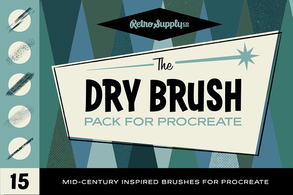 Download The Dry Brush Pack for Procreate