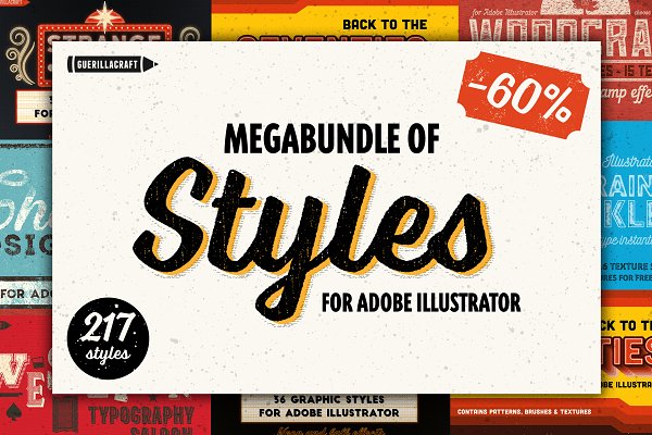Download Megabundle of Illustrator Styles