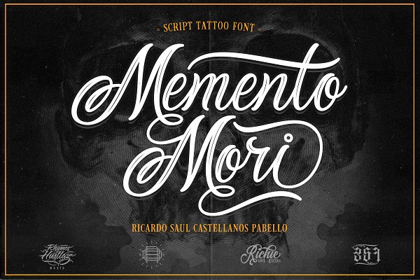 Download Memento Mori (Tattoo Font)