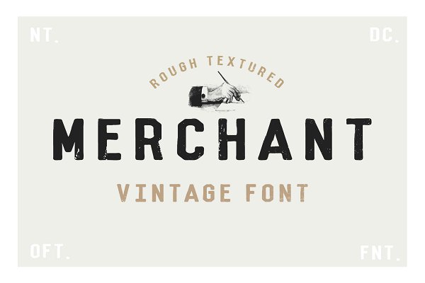 Download Merchant - Vintage Dry Brush Font