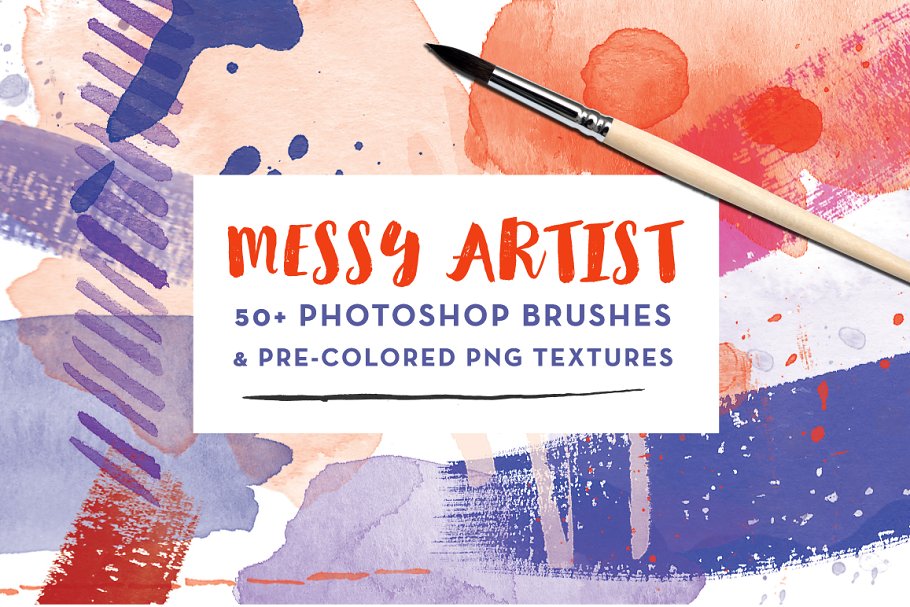Download Messy Artist Photoshop Brushes