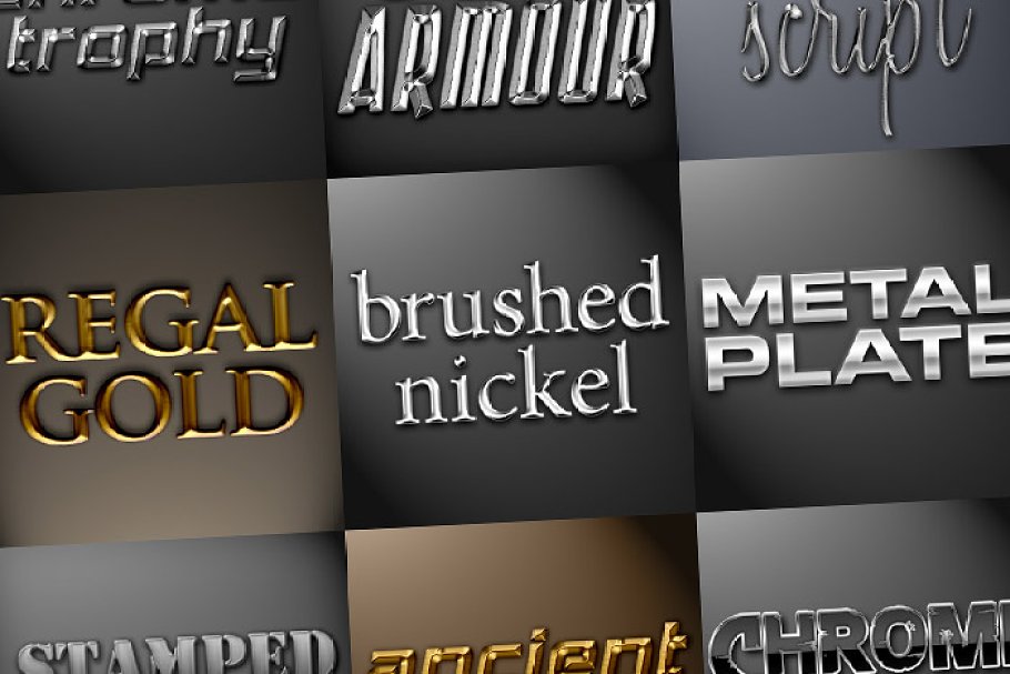 Download Metal Photoshop Styles Pack 1