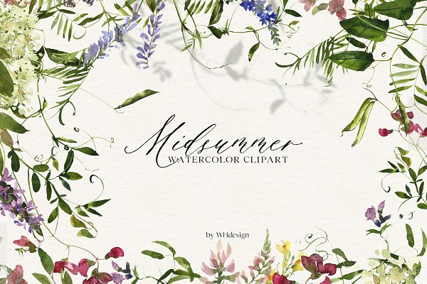 Download Midsummer - field flowers clipart