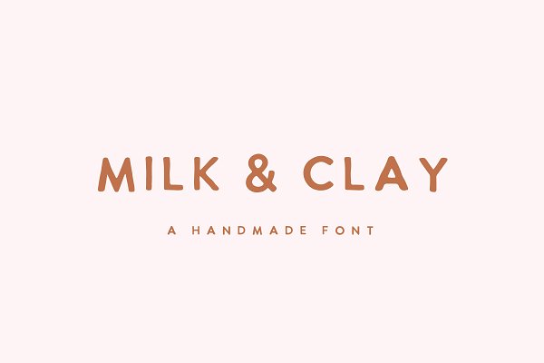 Download MILK & CLAY | handwritten san serif