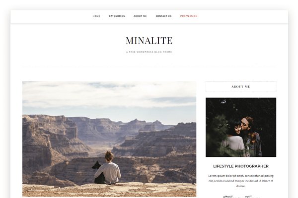 Download MinaLite- Responsive WordPress Blog
