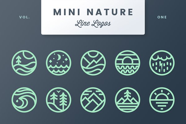 Download Mini Nature Line Logos - Volume 1