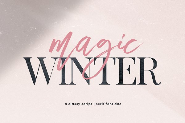 Download Magic Winter | Script Serif Font Duo
