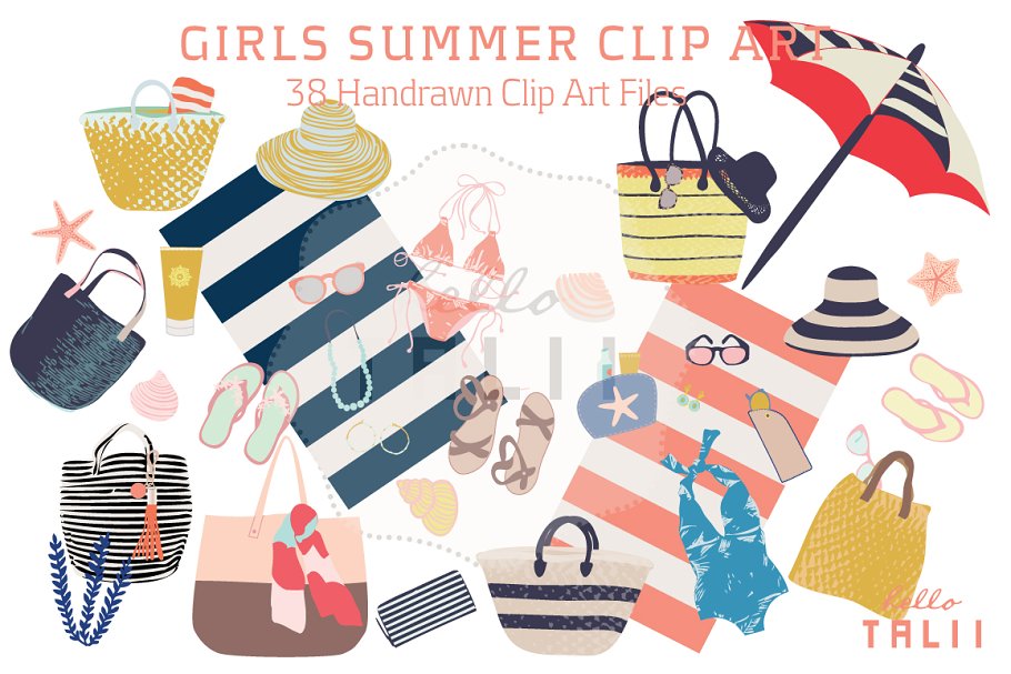 Download Girl's Summer (Clip Art)