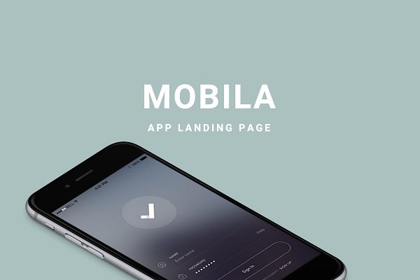 Download Mobila - App Landing Page