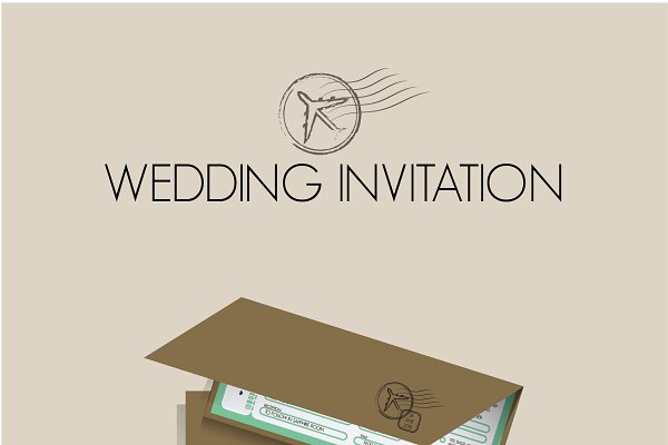 Download Wedding Invitation Boarding Pass