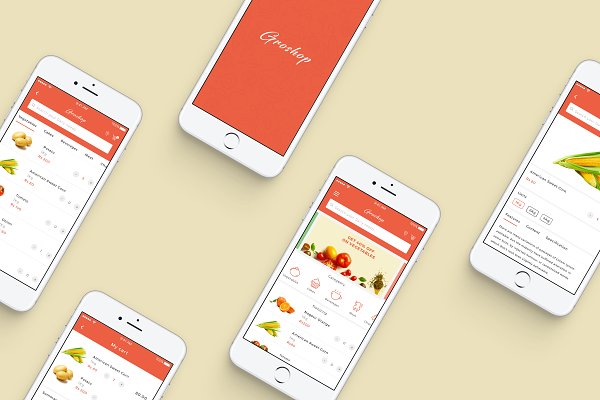 Download Grocery Shopping App - Sketch