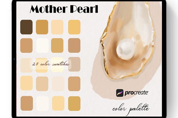 Download Mother Pearl Color Palette Procreate