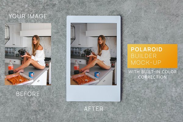 Download Polaroid Builder Real World Mock-up