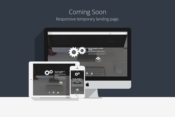 Download Coming Soon - Temporary HTML5 Page