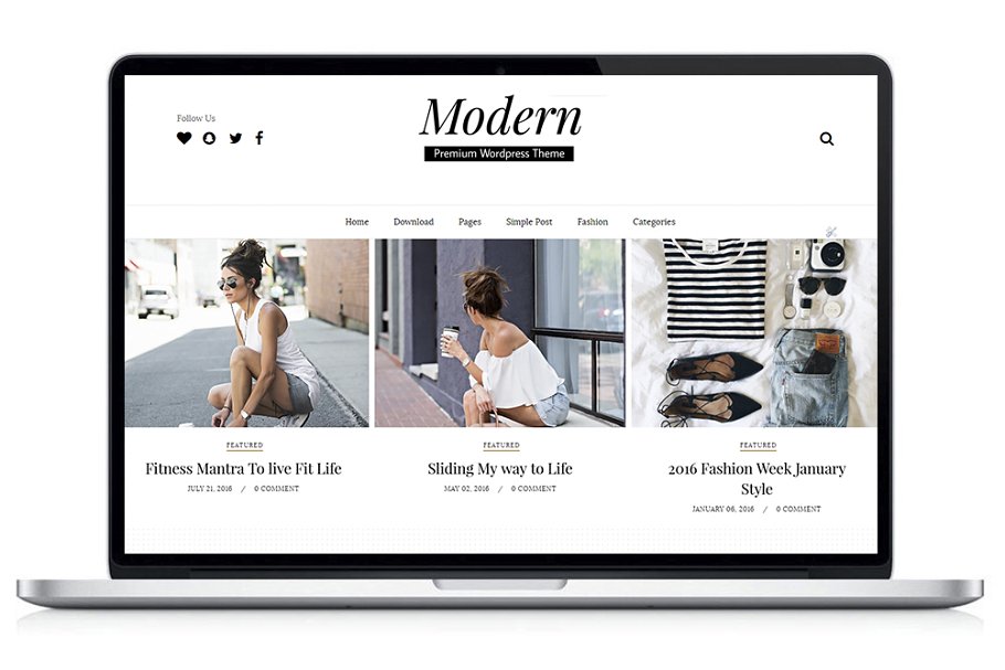 Download Modern-Wordpress Blog Theme