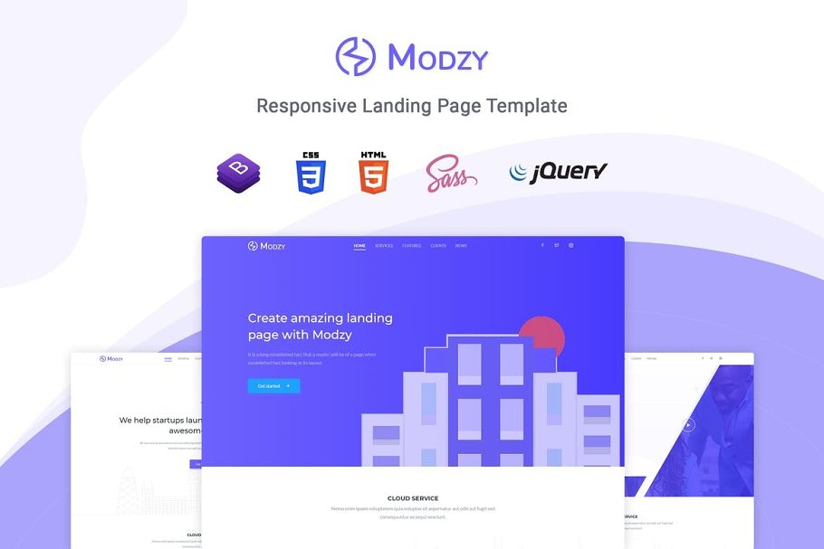 Download Modzy - React Landing Page Template