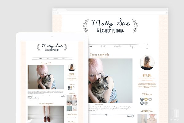 Download Chic WordPress Blog Template - Molly