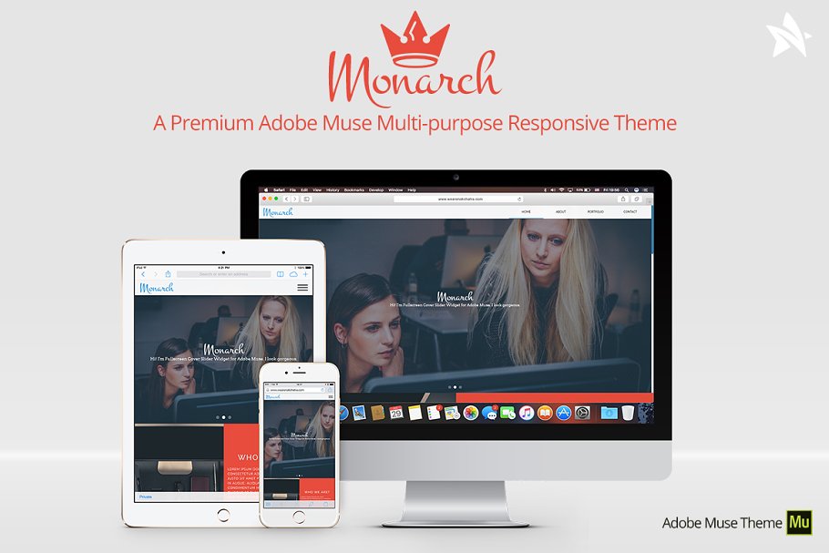 Download Monarch - Adobe Muse Theme