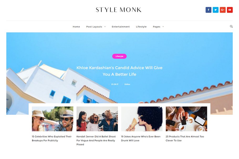 Download Style Monk - Magazine And Blog Theme