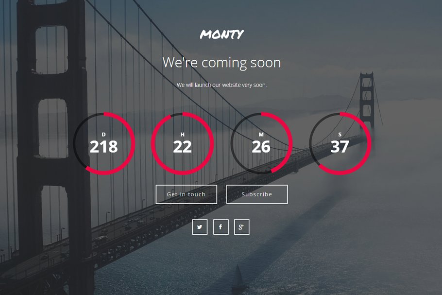 Download Monty - Coming Soon Template