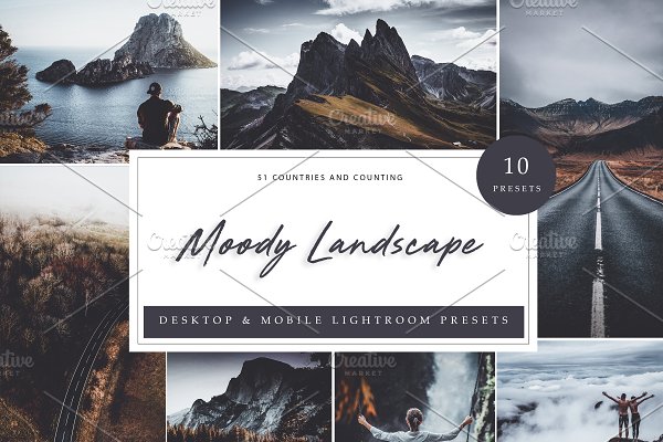 Download 10 x Lightroom Moody Landscape