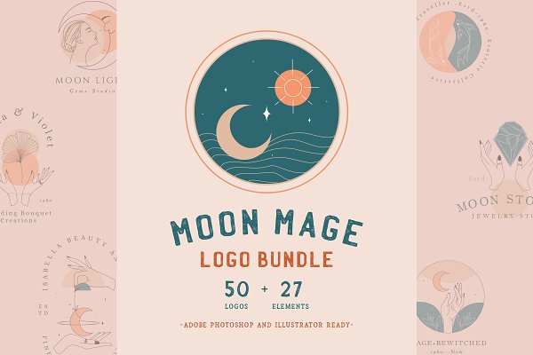 Download Moon Mage Logo Bundle